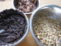 Mogyorós - nugát krém: kész termék (Nutella)....