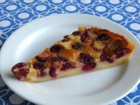 Az így elkészített Clafoutis-t még melegen...