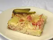 Sült sonkás tészta
