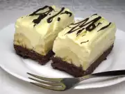 Banános-krémes túrós szelet