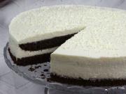 Kakaós-túrós torta fehércsokoládéval
